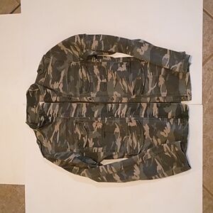 EUC WORN 1X WOMENS CAMO UTILITY JACKET SZ M